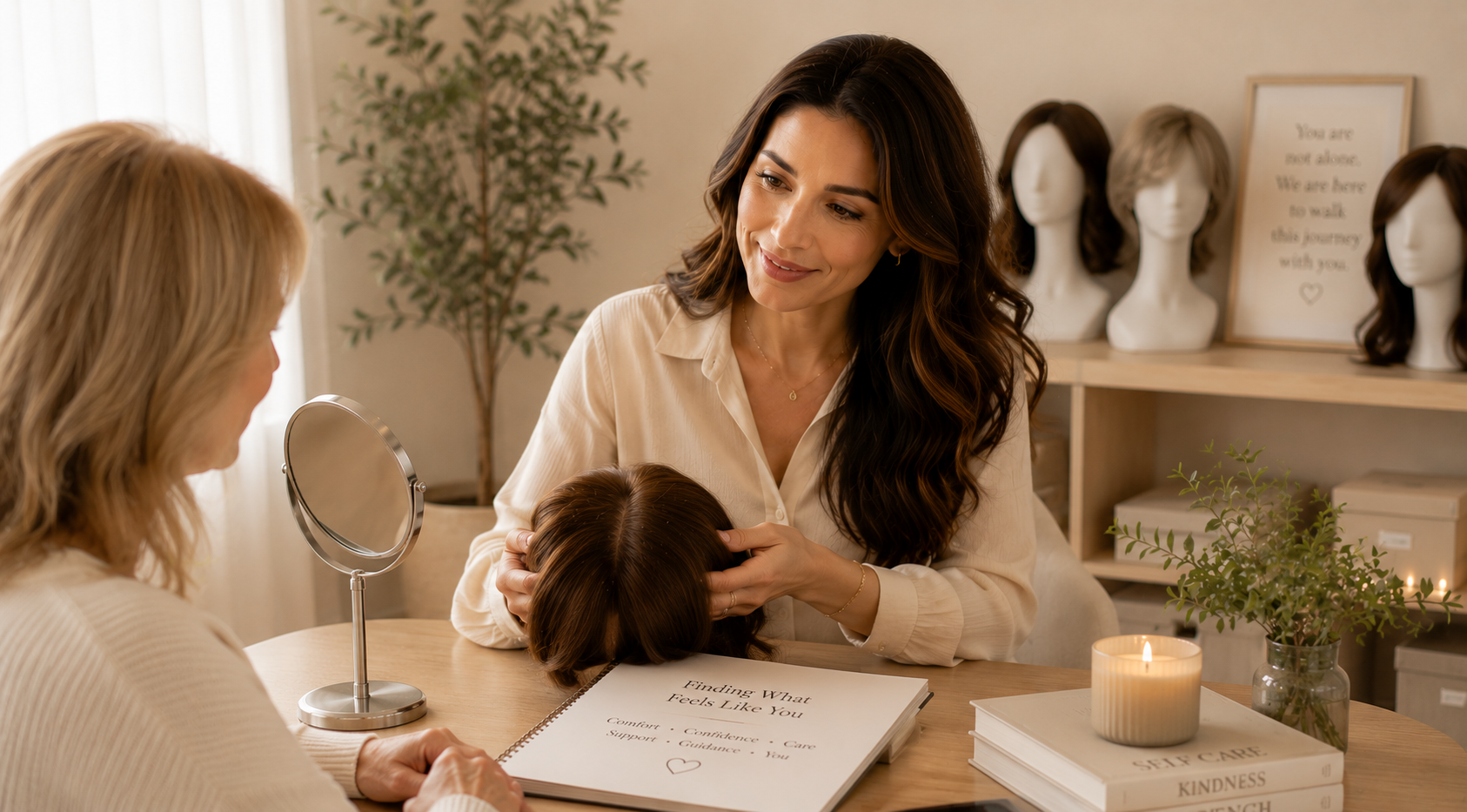 Medical Wigs and Toppers with Guided Support